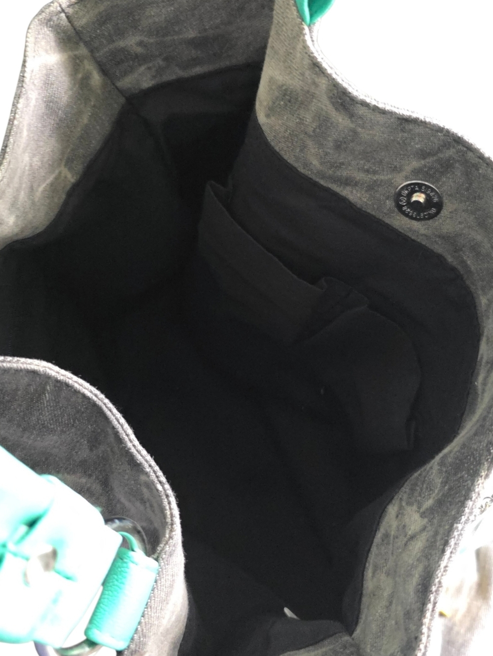 Arizona Tie Dye Denim Tote With Bag Charm NWT - Picture 5 of 16